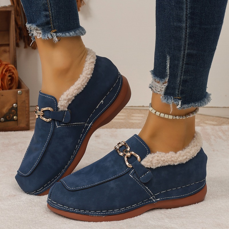 Boots - Dames winter comfortlaarzen, modieuze pluche instapschoenen,