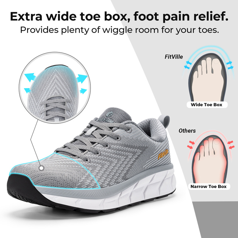 FitVille Herensneakers met bre - Breathable Mesh Athletic Shoes recensie en prijs