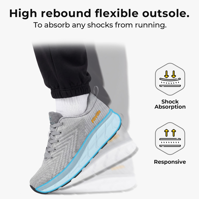 FitVille Herensneakers met bre - Breathable Mesh Athletic Shoes recensie en prijs