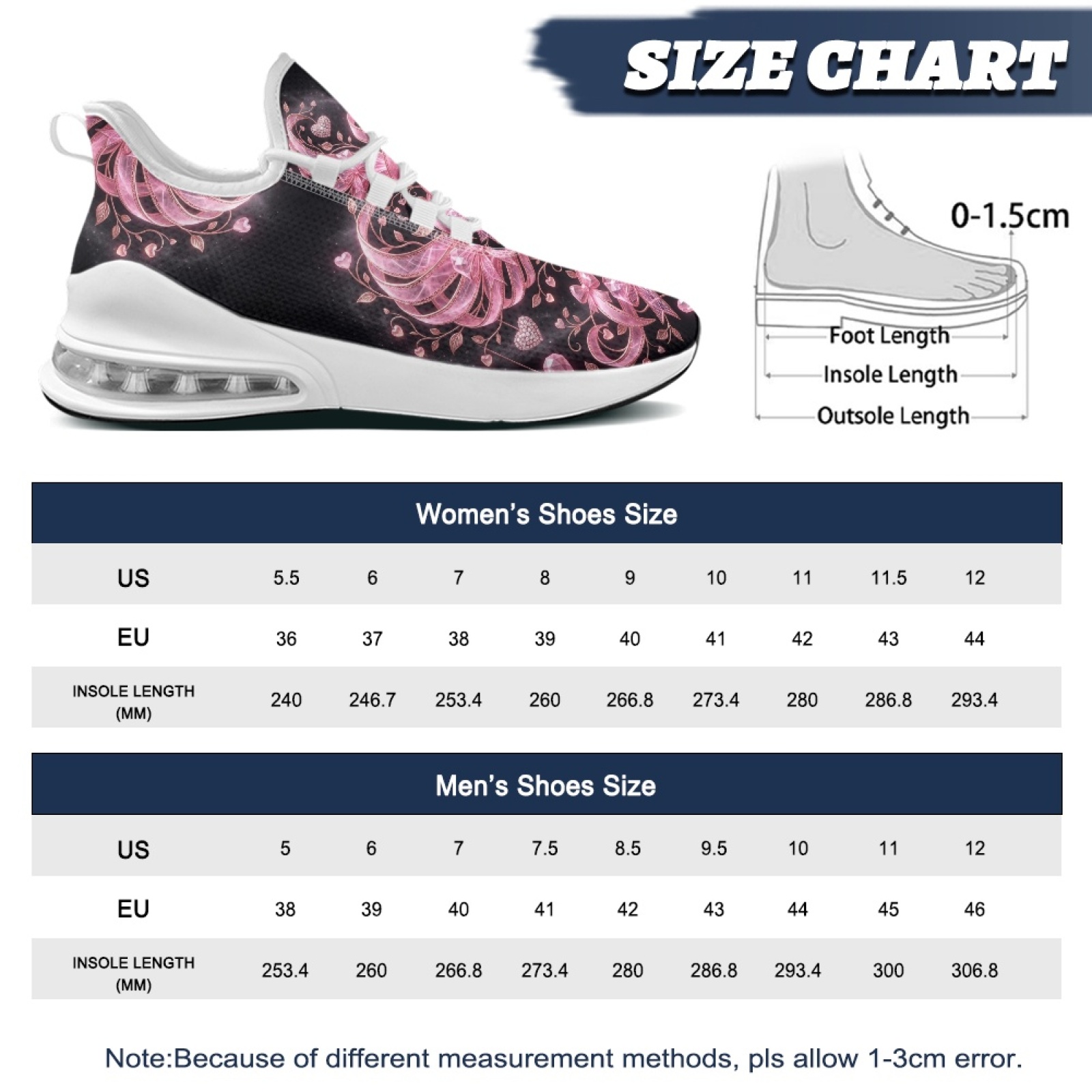 PENSTROLL roze, bloemmotief, c - Breathable Mesh Athletic Shoes recensie en prijs